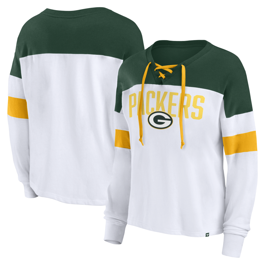 Packers Women's Lace Up Long Sleeve