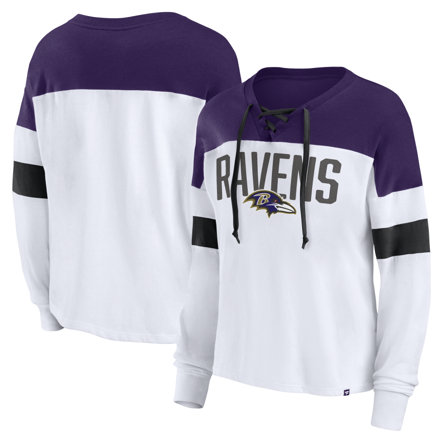 Ravens Women's Lace Up Long Sleeve