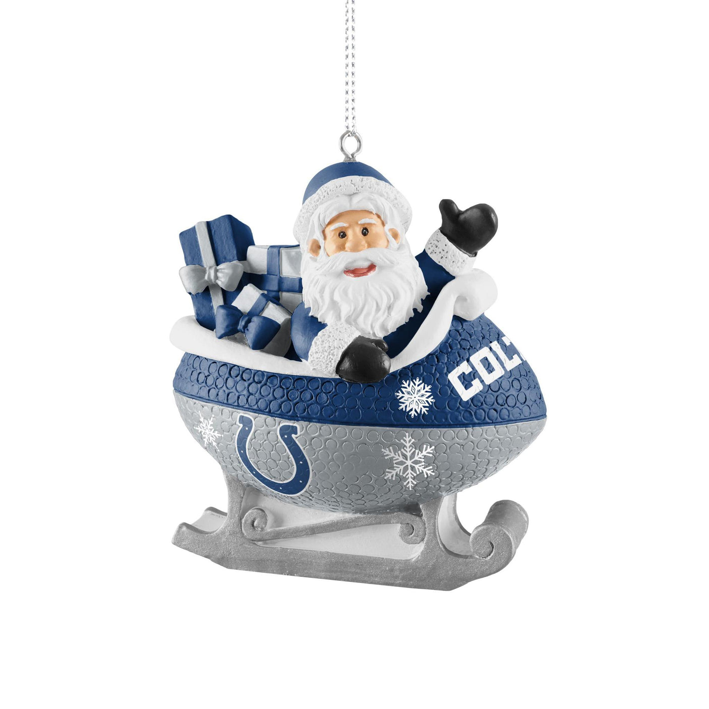 Colts Football Sleigh Ornament