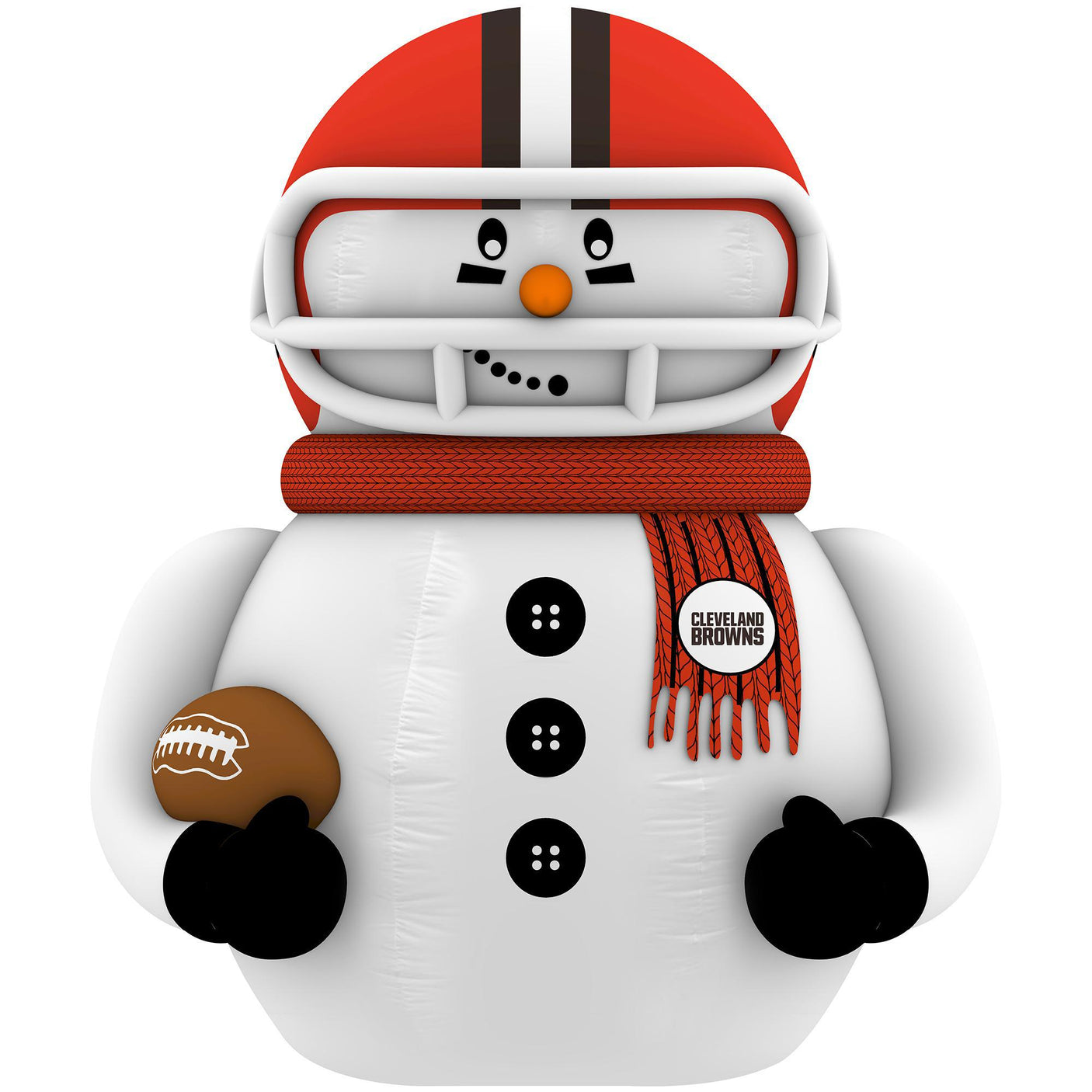 Browns Team Pride Inflatable Snowman Player