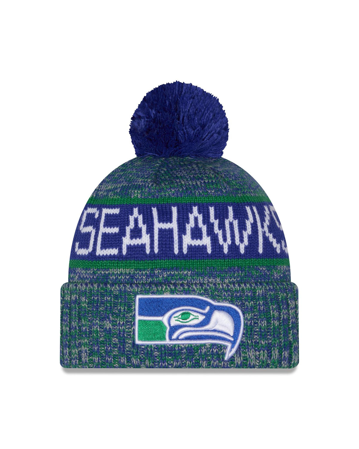 Seahawks 2026 New Era Men's Navy Tri-Color Knit Pro Football Hall of Fame