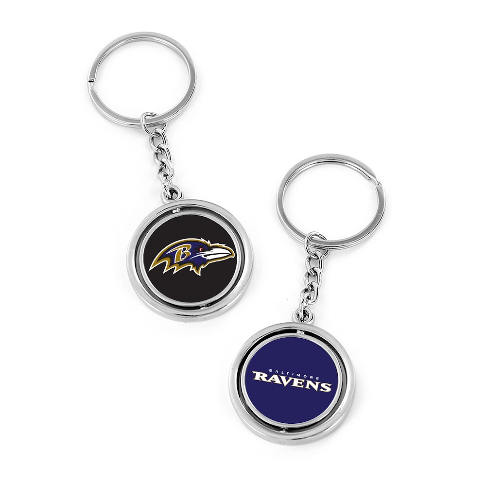 Ravens Spinning Keychain