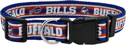 Bills Pets First Satin Dog Collar Pro Football Hall of Fame