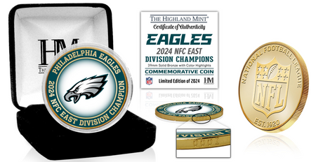Eagles NFC East Division Champions Bronze Color Coin