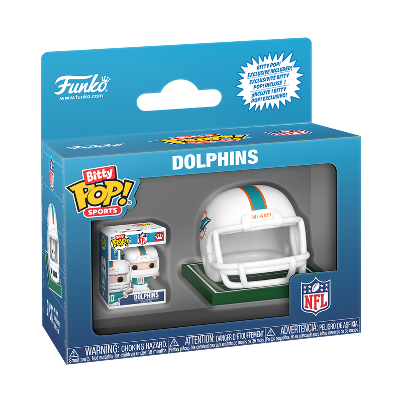 Dolphins Funko Bitty POP Helmet & Player