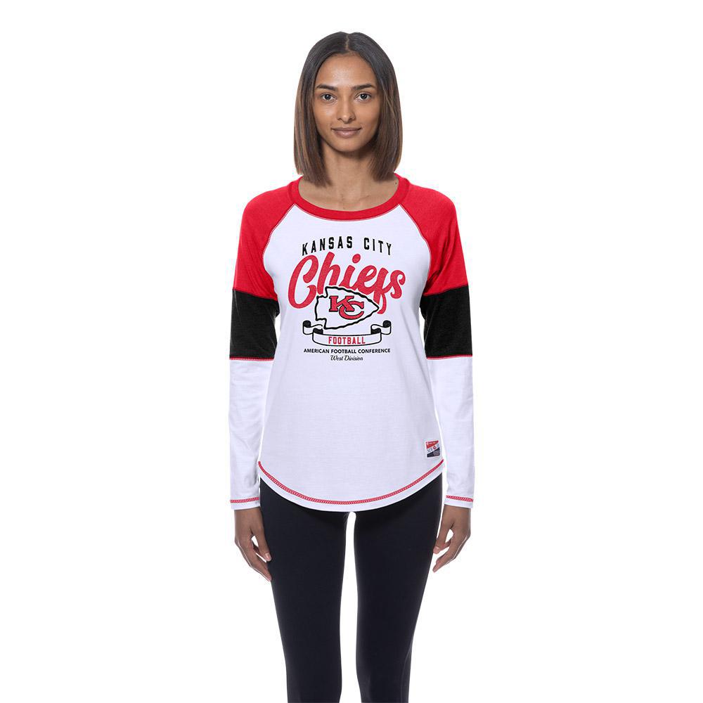 Chiefs 2025 New Era Women's White Long Sleeve T-Shirt