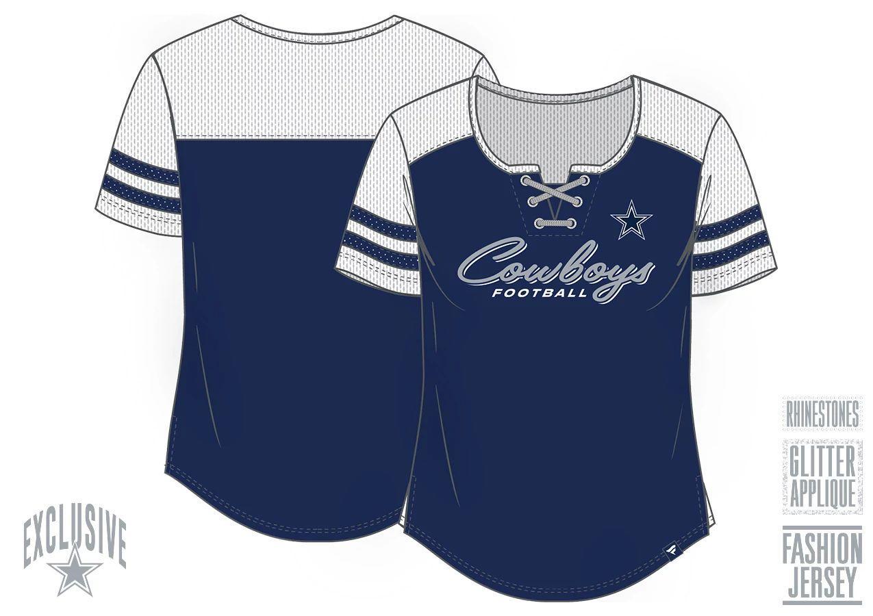 Cowboys 2026 Women's Bling Fashion Jersey Top