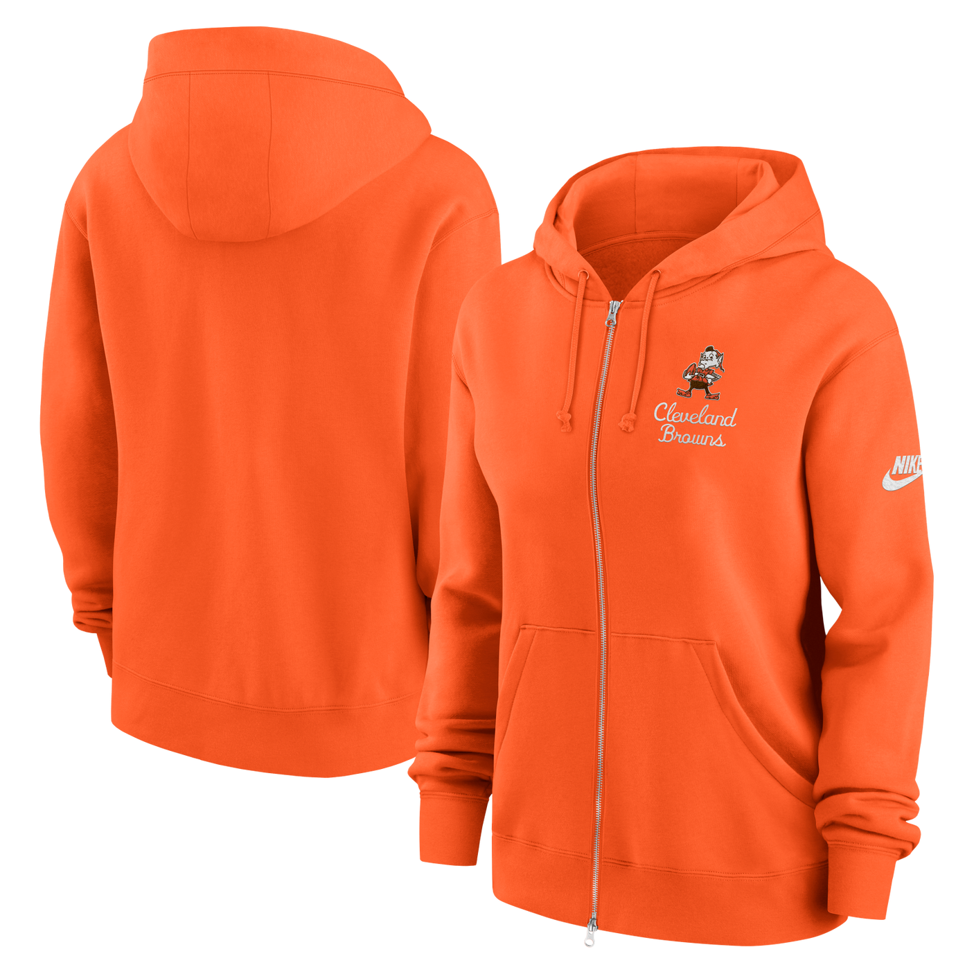Browns 2025 Nike Women's Phoenix Rewind Full Zip Jacket