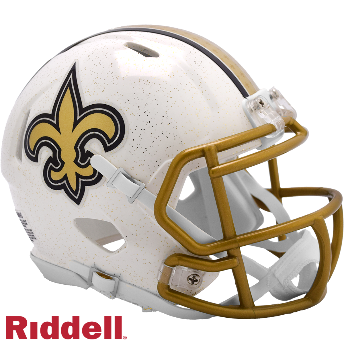 Saints 2025 NFL On-Field Alternate Speed Mini Helmet