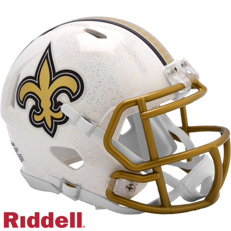 Saints 2025 NFL On-Field Alternate Speed Mini Helmet