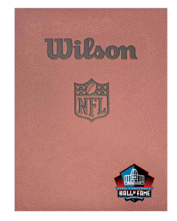Hall of Fame Wilson NFL Official Padfolio