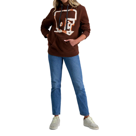 Pro Football Hall of Fame X Haggar - Brown Graphic Helmet Pullover Sweatshirt