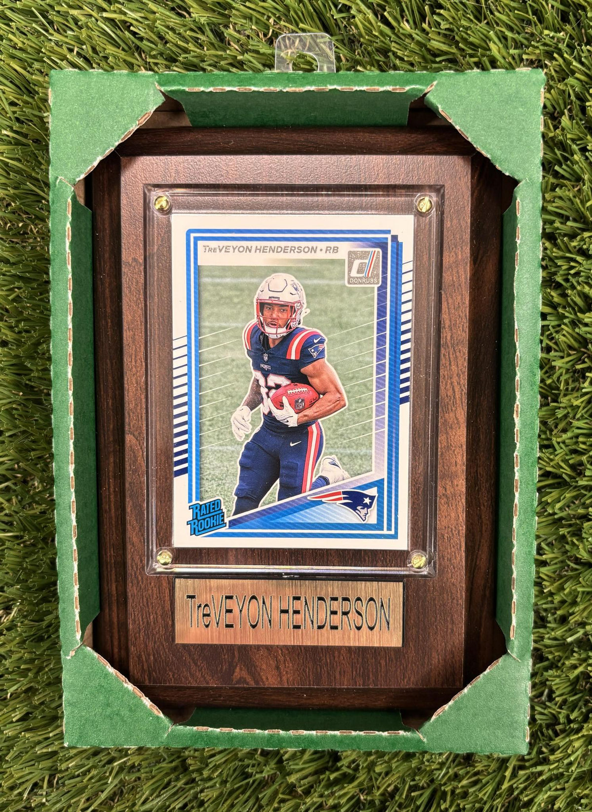 Treveyon Henderson 4x6 Plaque Pro Football Hall of Fame