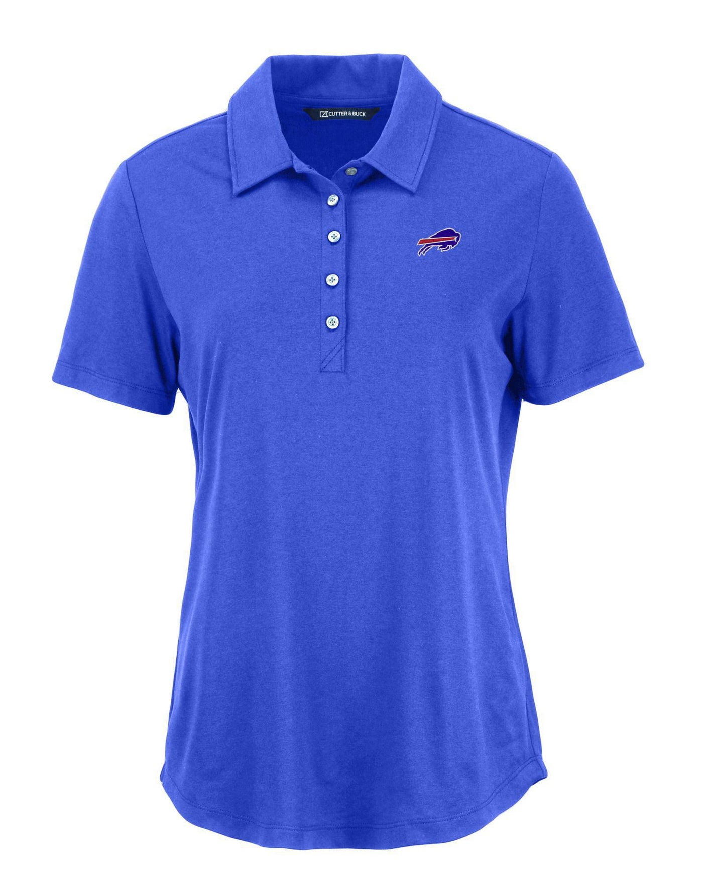 Bills Cutter and Buck Women's Blue Coastline Epic Comfort Eco Polo