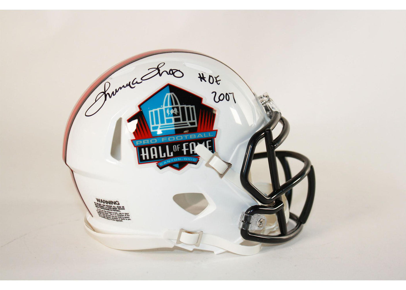 Thurman Thomas Autographed Hall of Fame Mini Helmet