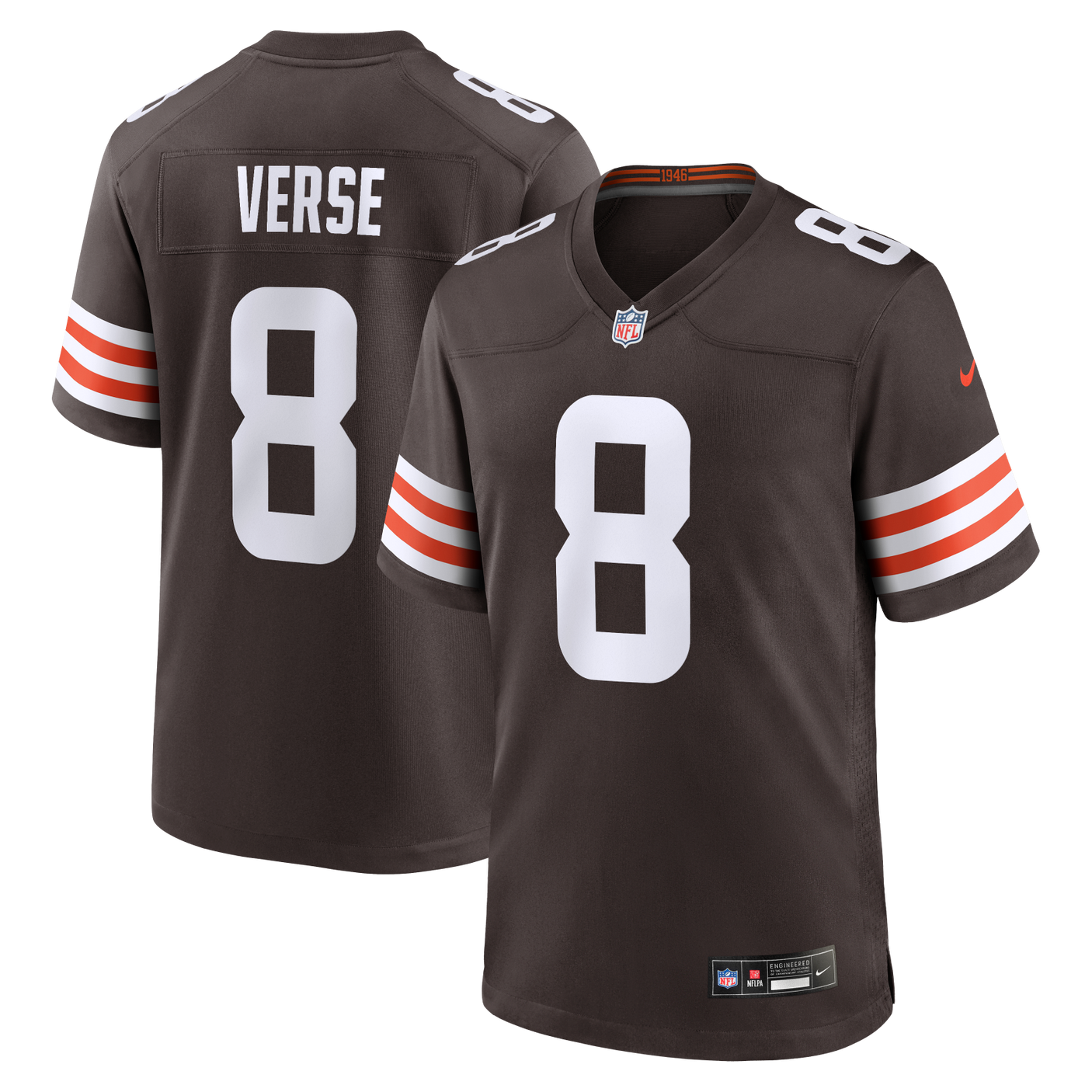 Browns Jared Verse 2026 Nike Men's Home Game Jersey