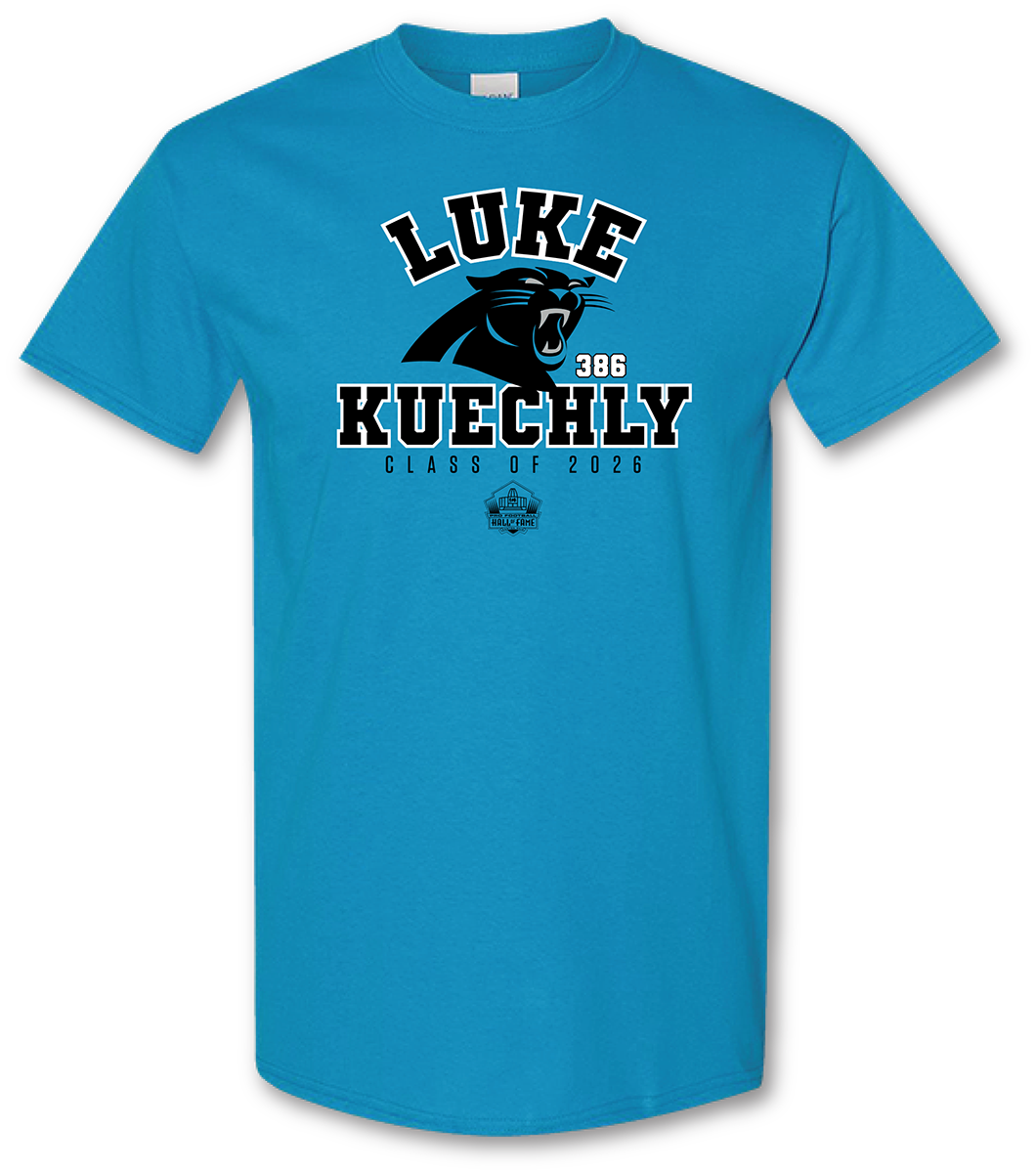 Luke Kuechly Panthers Class of 2026 Enshrinee T-Shirt Pro Football Hall of Fame