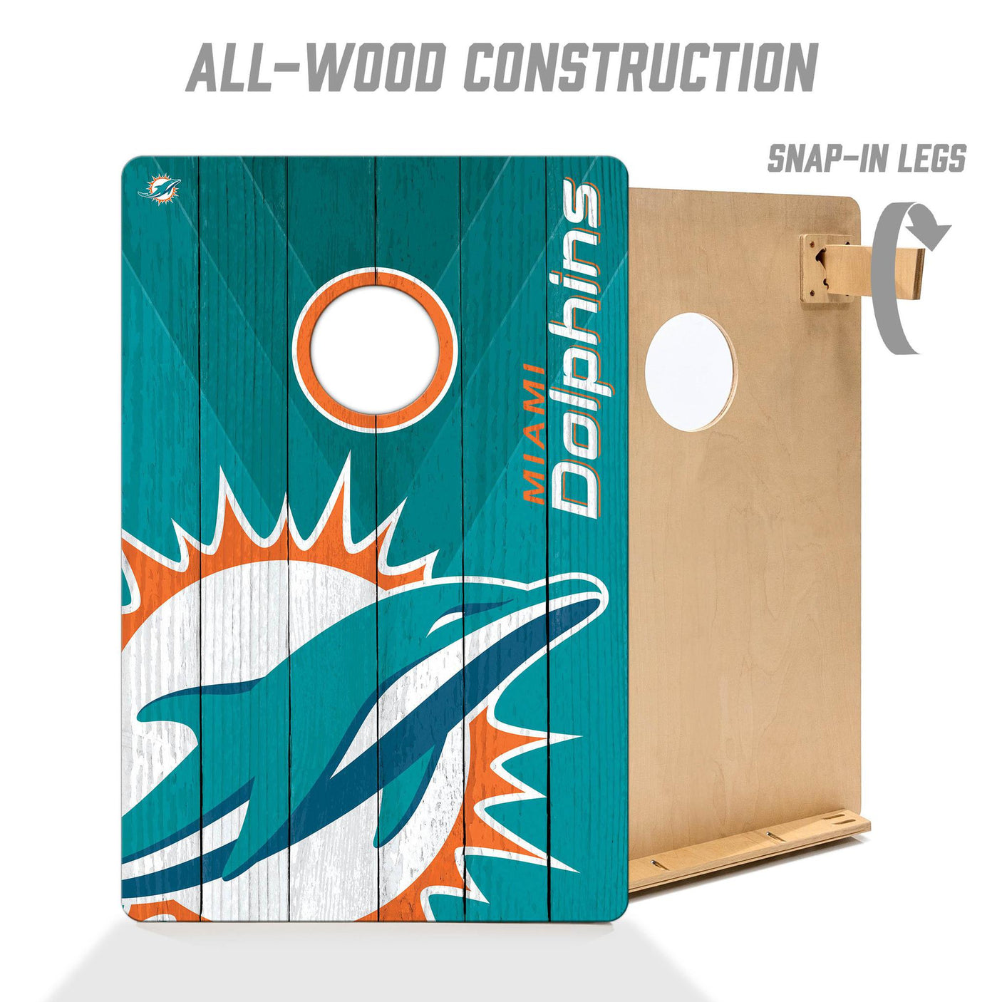 Dolphins 2’ x 3’ Cornhole Game