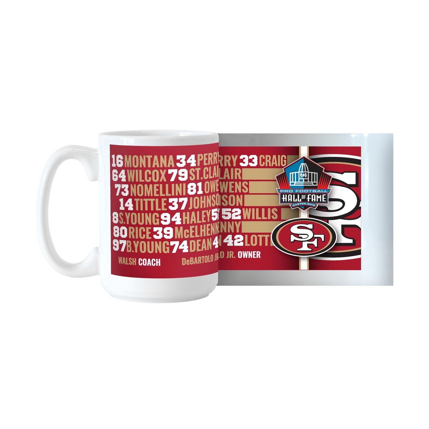 49ers 2026 Hall of Famers Mug