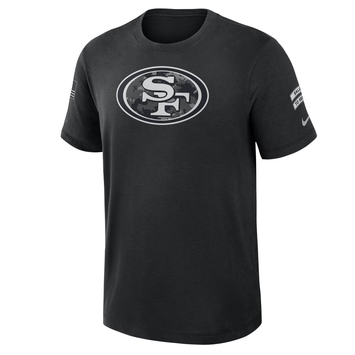 49ers 2026 Nike Men's Salute to Service T-Shirt Pro Football Hall of Fame