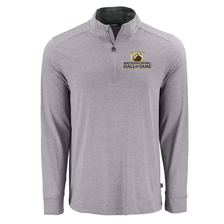 Black College Football Hall of Fame Cutter & Buck Men's Big & Tall Forge Recycled Four-Way Stretch 1/4 Zip Pullover