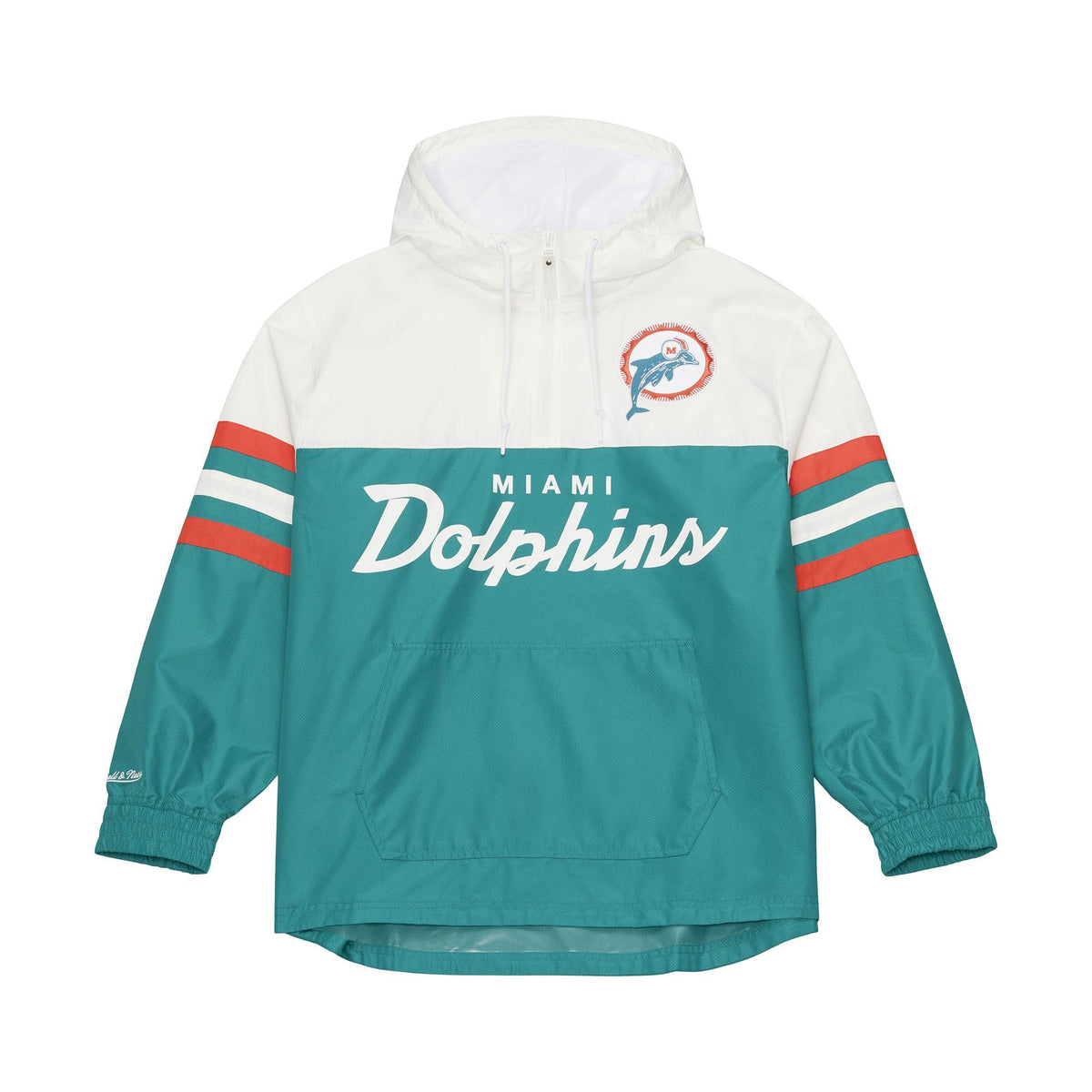 Dolphins 2026 Mitchell & Ness Men's Head Coach Lightweight Anorak Windbreaker Pro Football Hall of Fame