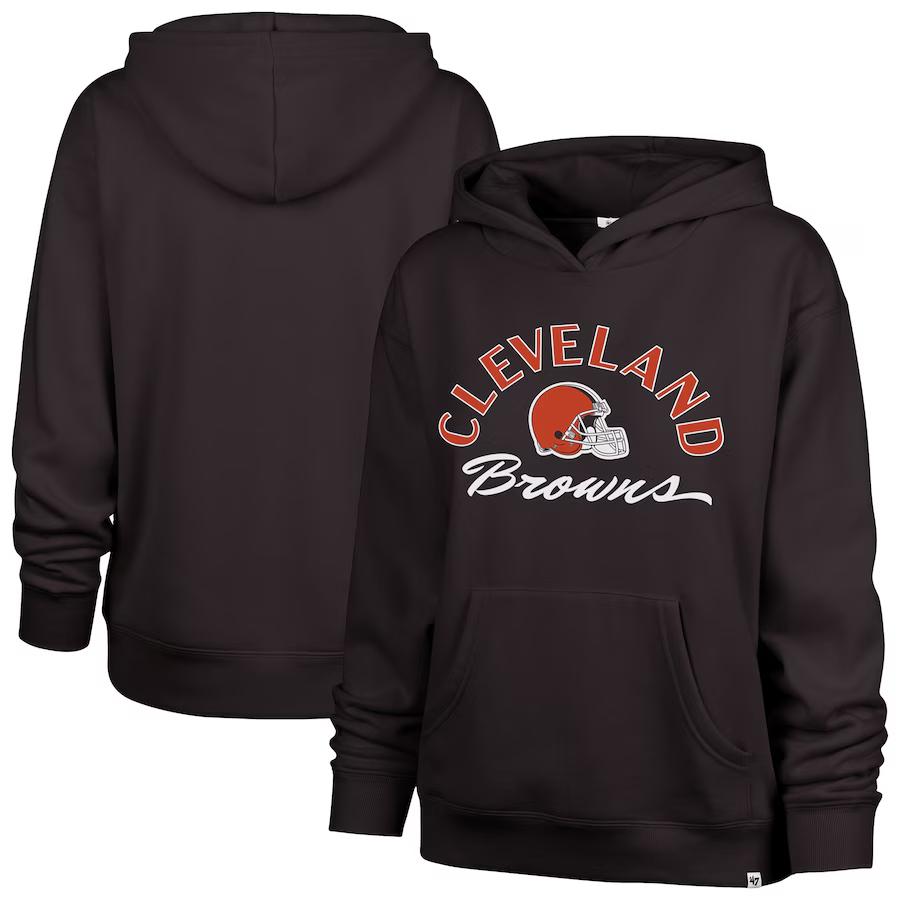 Browns 2025 '47 Brand Women's Whirlwind Naomi Hoodie