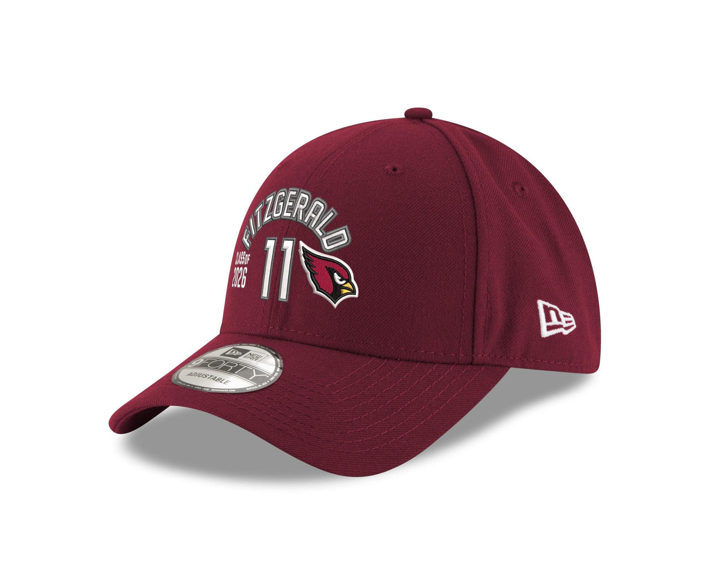 Larry Fitzgerald Cardinals Class of 2026 New Era 9FORTY Name and Number Hat