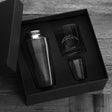 Chargers Etched Rocks Glass with Cocktail Shaker Gift Set