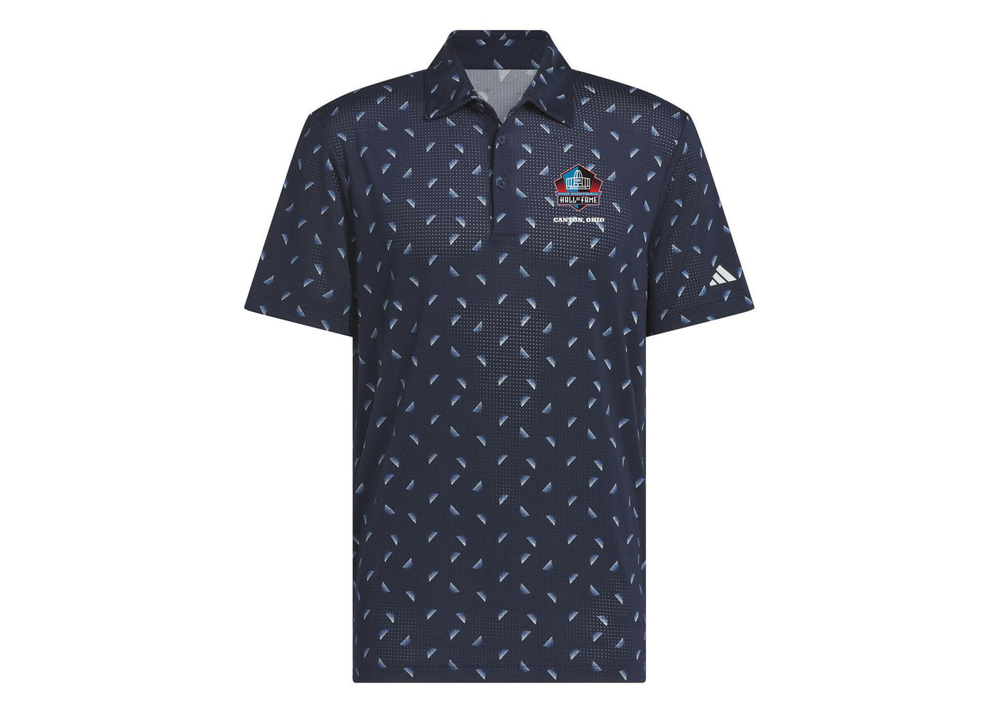 Hall of Fame Men's Navy Adidas Ultimate365 Printed Slice Polo
