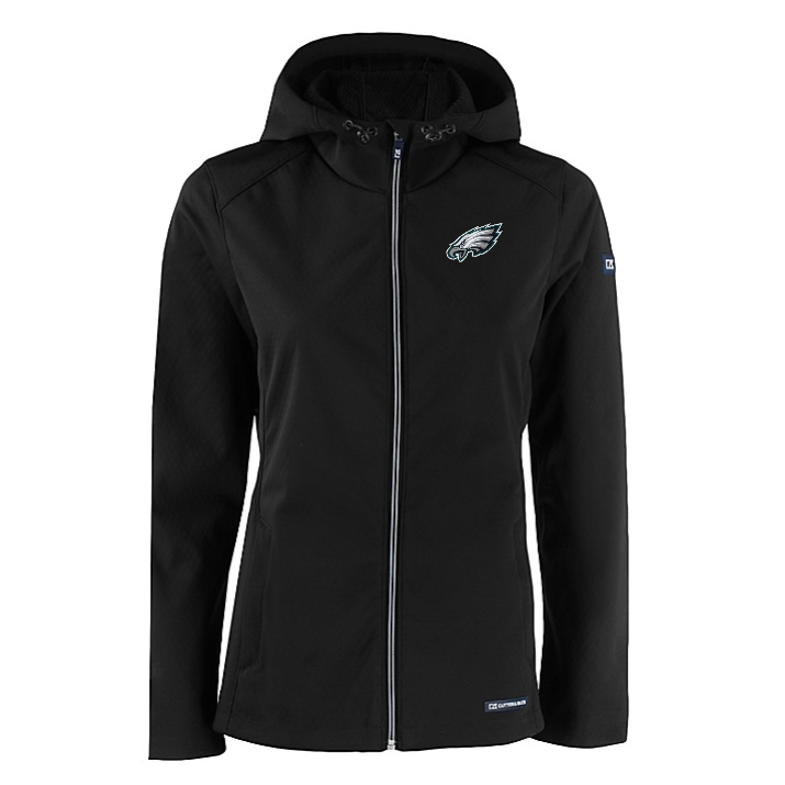 Eagles Cutter and Buck Women's Evoke Eco Softshell Full Zip Jacket