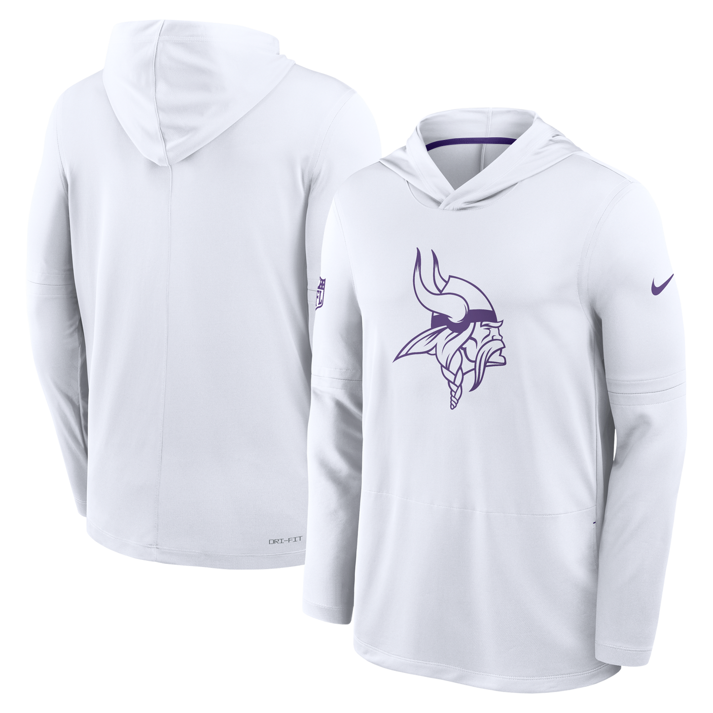 Vikings 2026 Nike Men's Alternate Dri-Fit Lightweight Long Sleeve Hoodie Top