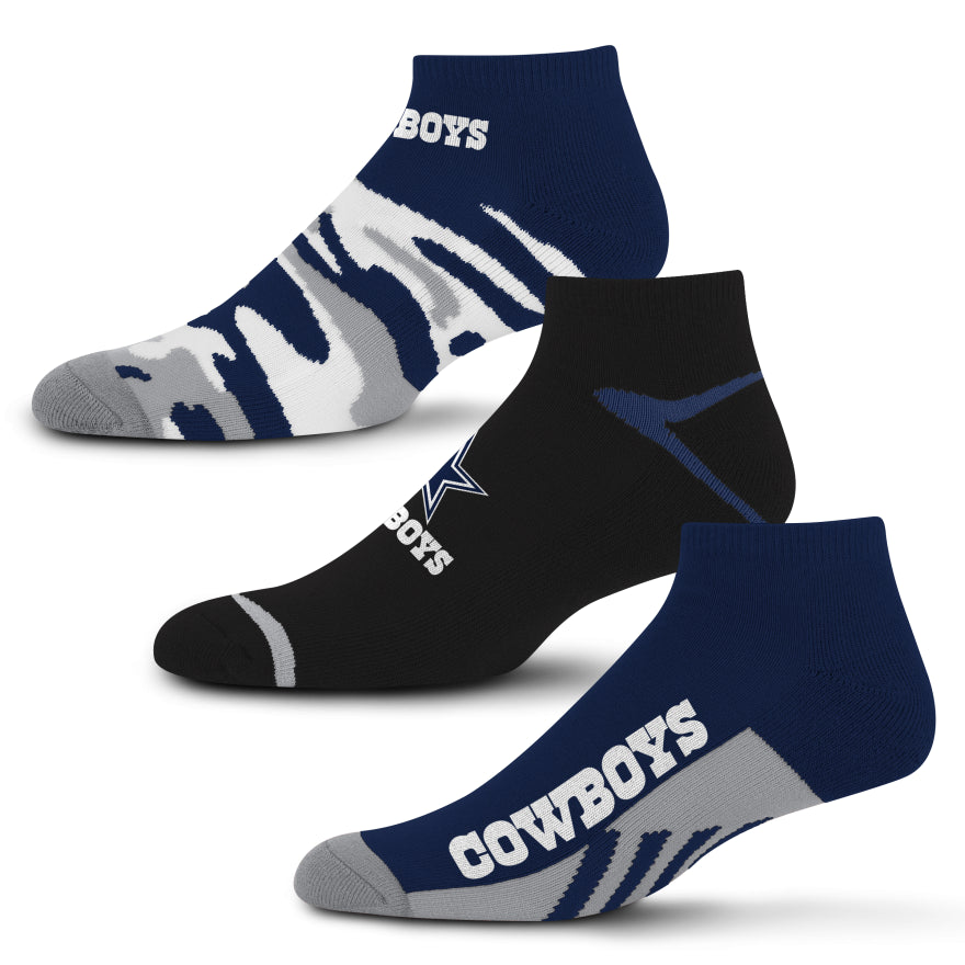 Cowboys Camo Boom 3-Pack Socks