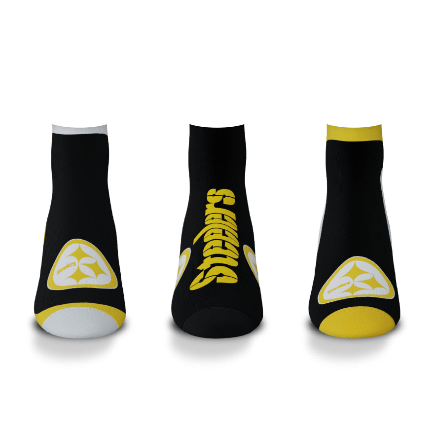 Steelers For Bare Feet Flash 3 Pack Socks