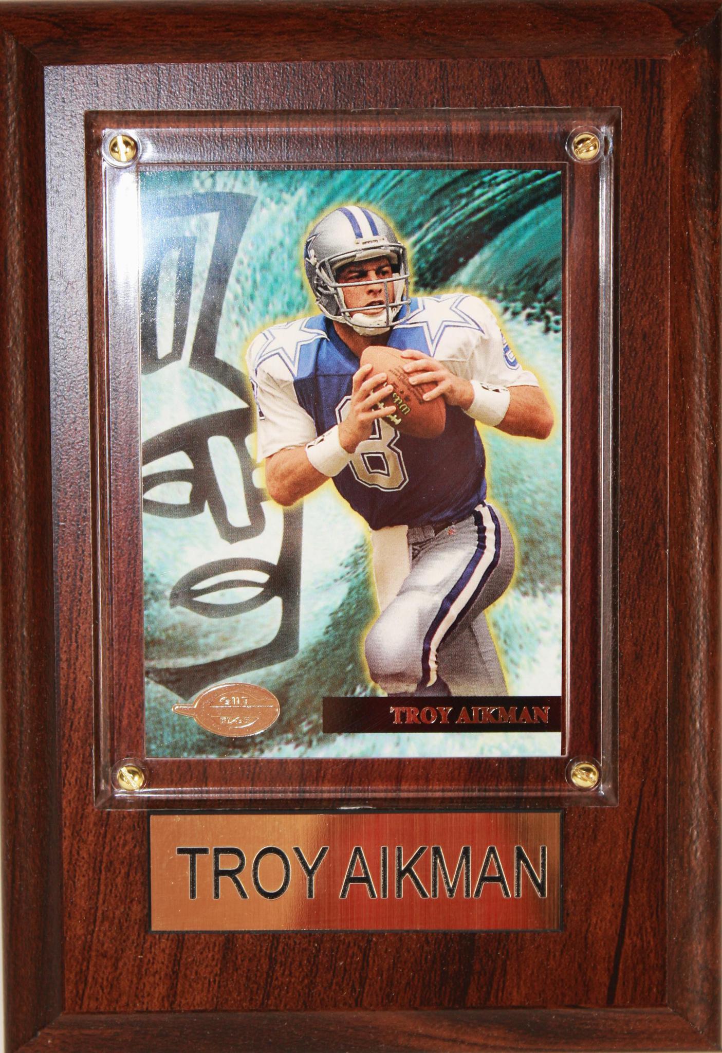Troy Aikman 4x6 Plaque