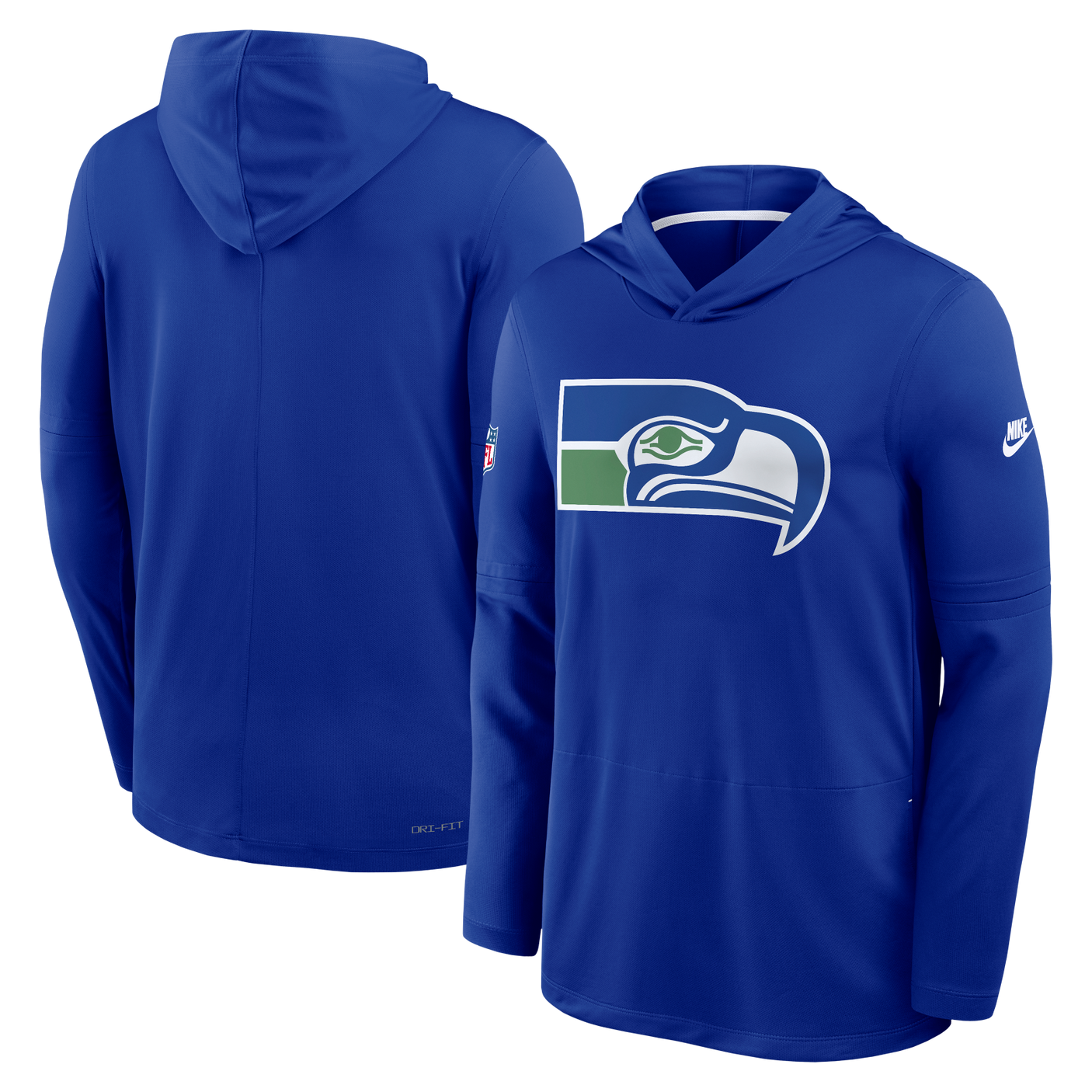 Seahawks 2026 Nike Men's Dri-Fit Lightweight Long Sleeve Hoodie Top