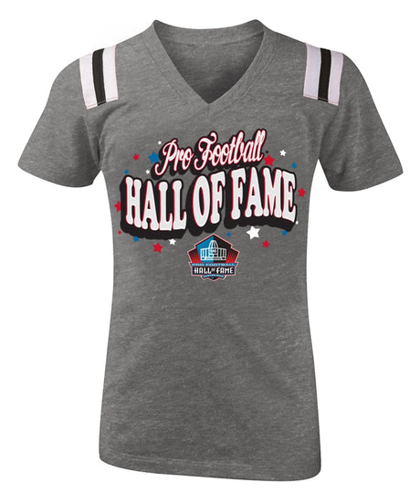 Hall of Fame Youth Girls Graphic T-Shirt - Gray