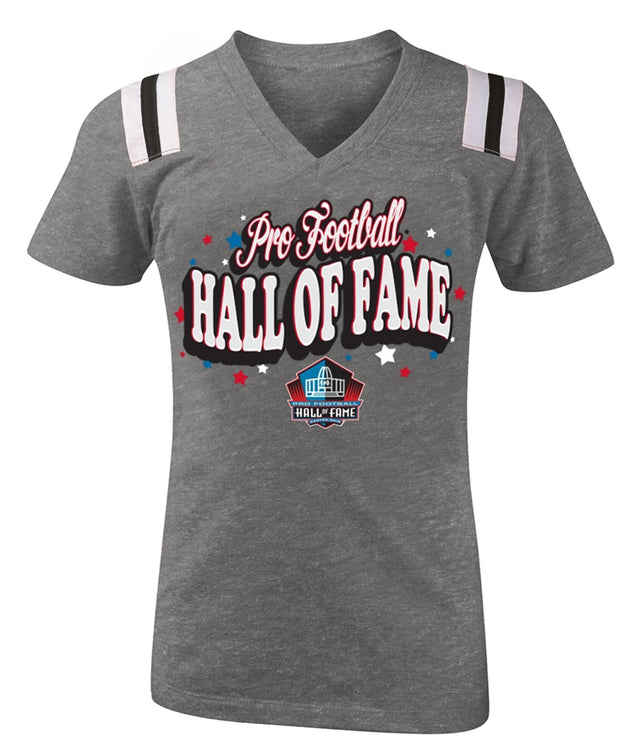 Hall of Fame Youth Girls Graphic T-Shirt - Gray