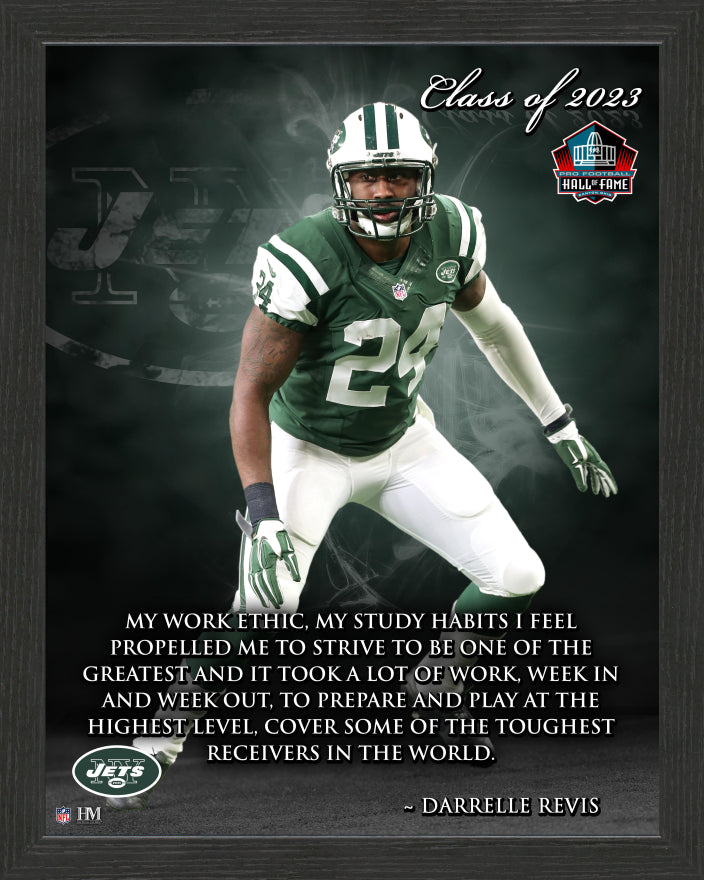 Jets Darrelle Revis Class Of 2023 Hall Of Fame Inspirational Quote Fra 