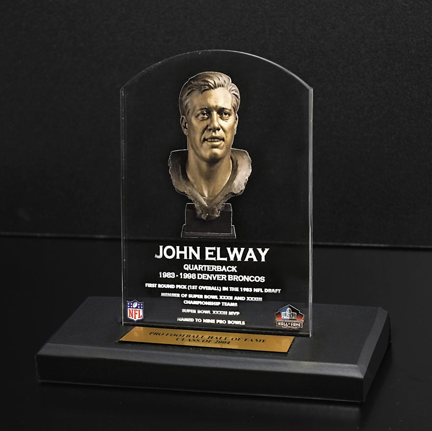 John Elway Bust Plaque