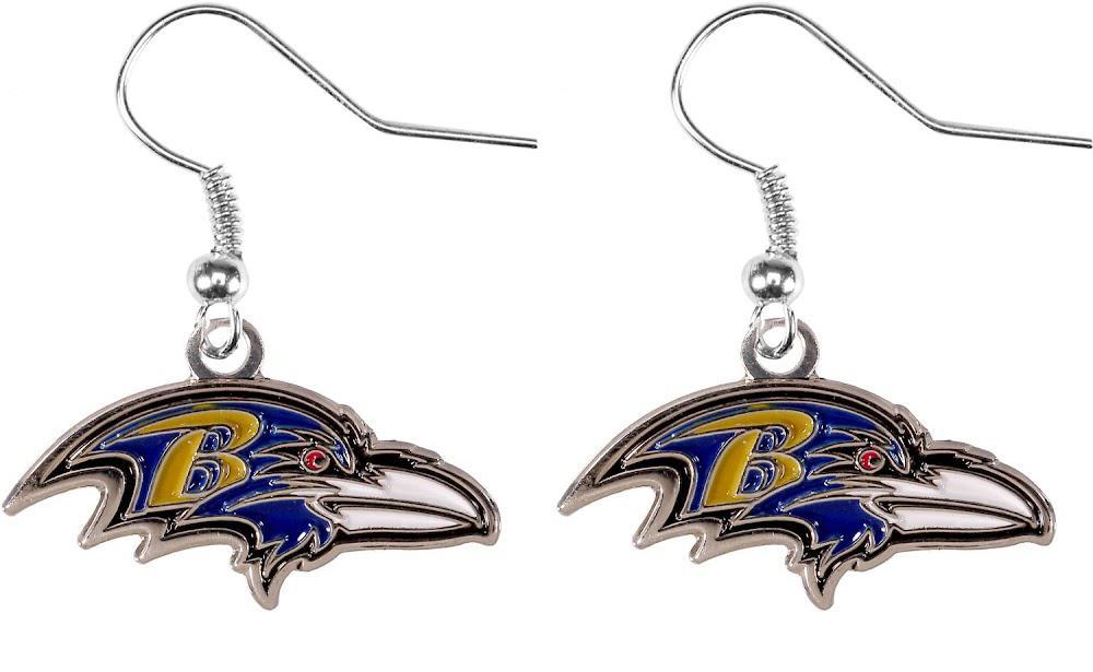 Ravens Logo Dangler Earrings Pro Football Hall of Fame