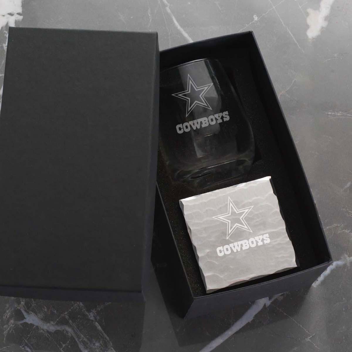 Cowboys Single Wine and Coaster Set