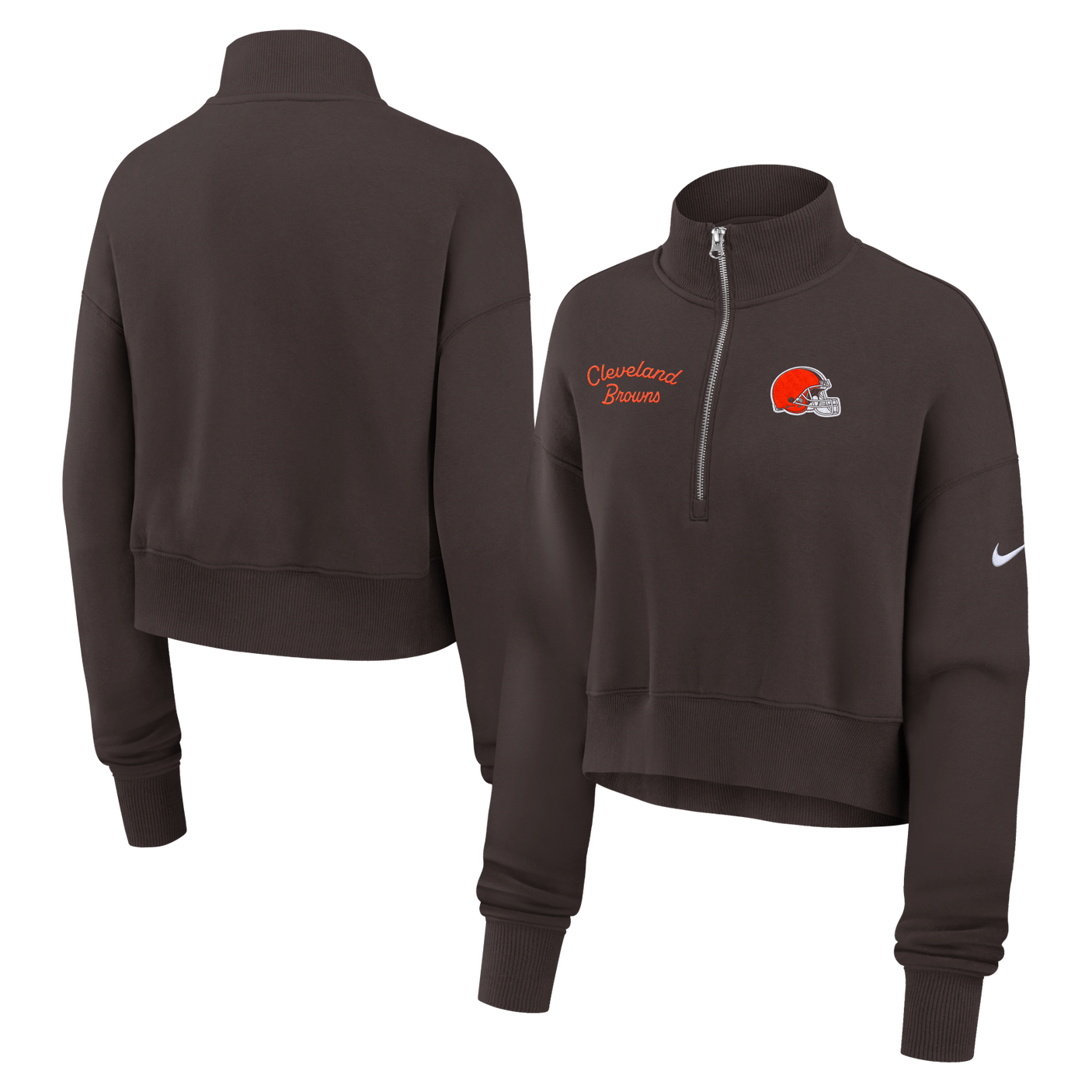 Browns 2025 Nike Women's Phoenix Quarter Zip Jacket