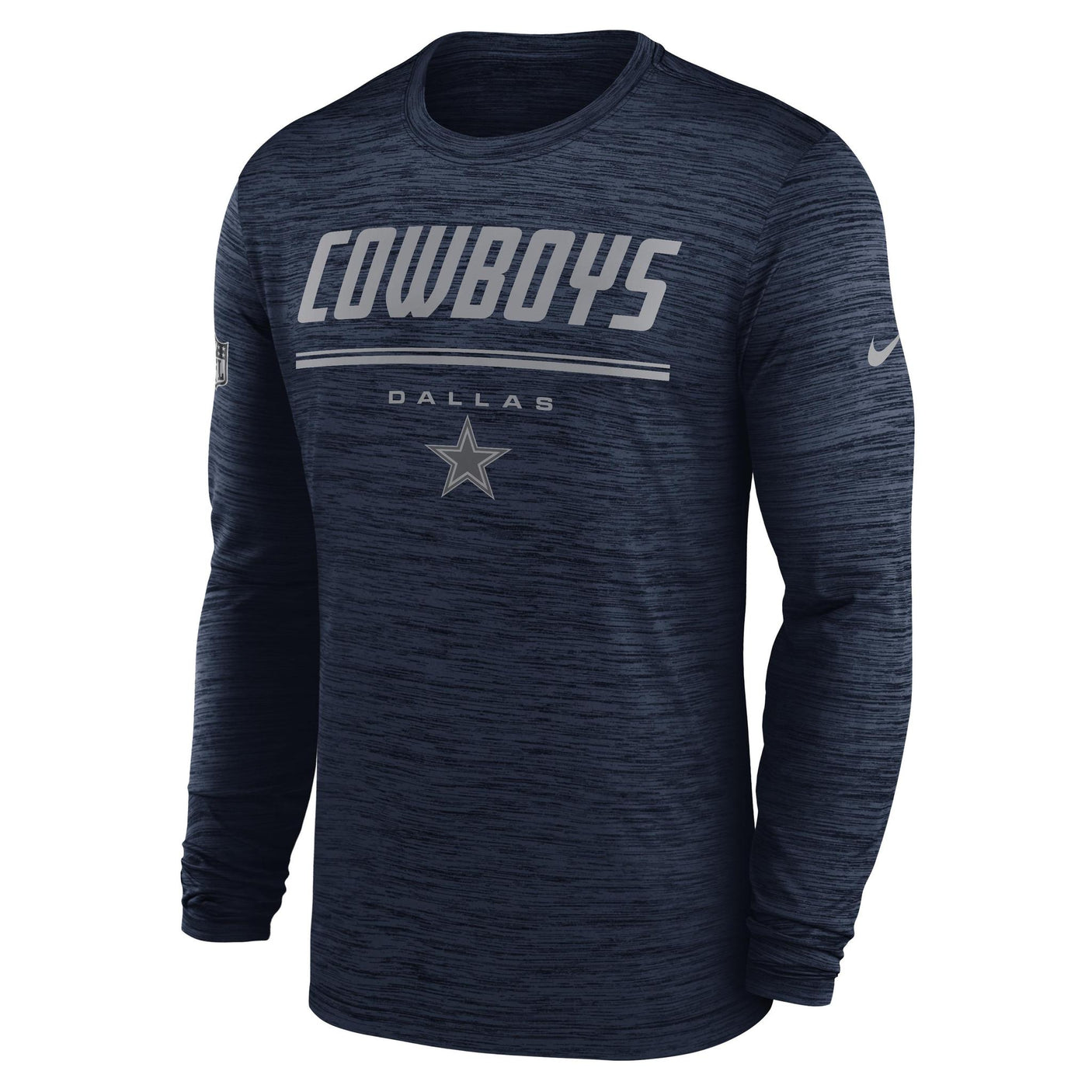 Cowboys 2026 Nike Men's Team Issue Velocity Long Sleeve T-Shirt