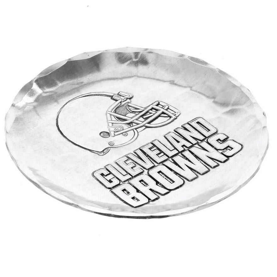 Cleveland Browns Aluminum Logo Coaster Pro Football Hall of Fame