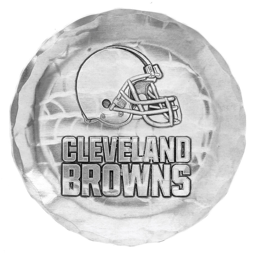 Cleveland Browns Aluminum Logo Coaster Pro Football Hall of Fame