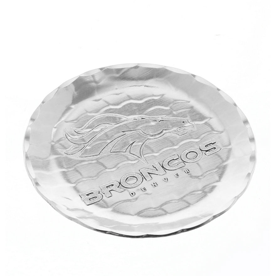 Denver Broncos Aluminum Logo Coaster Pro Football Hall of Fame