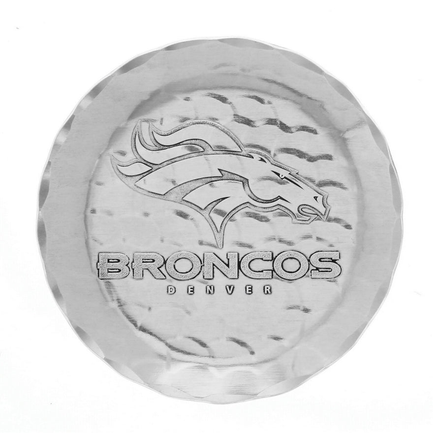 Denver Broncos Aluminum Logo Coaster Pro Football Hall of Fame