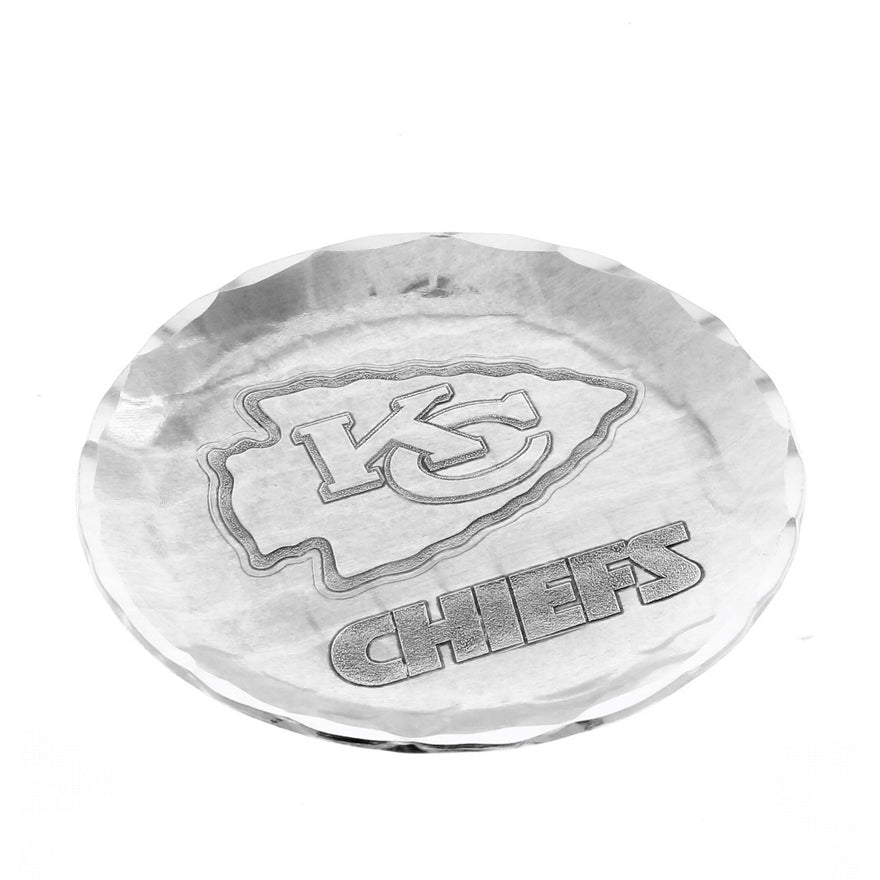Kansas City Chiefs Aluminum Logo Coaster Pro Football Hall of Fame