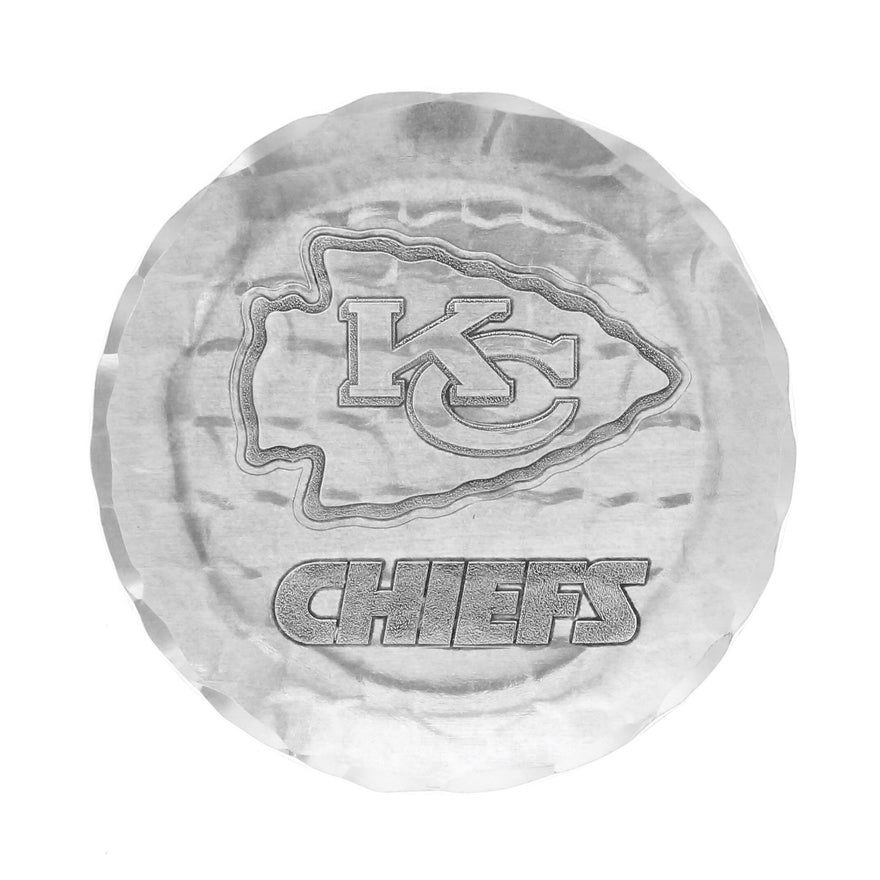 Kansas City Chiefs Aluminum Logo Coaster Pro Football Hall of Fame